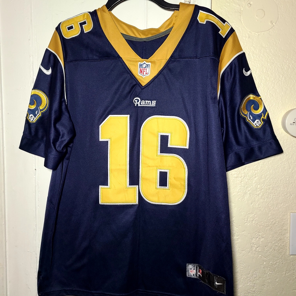 Nike Rams Jersey Navy and Gold